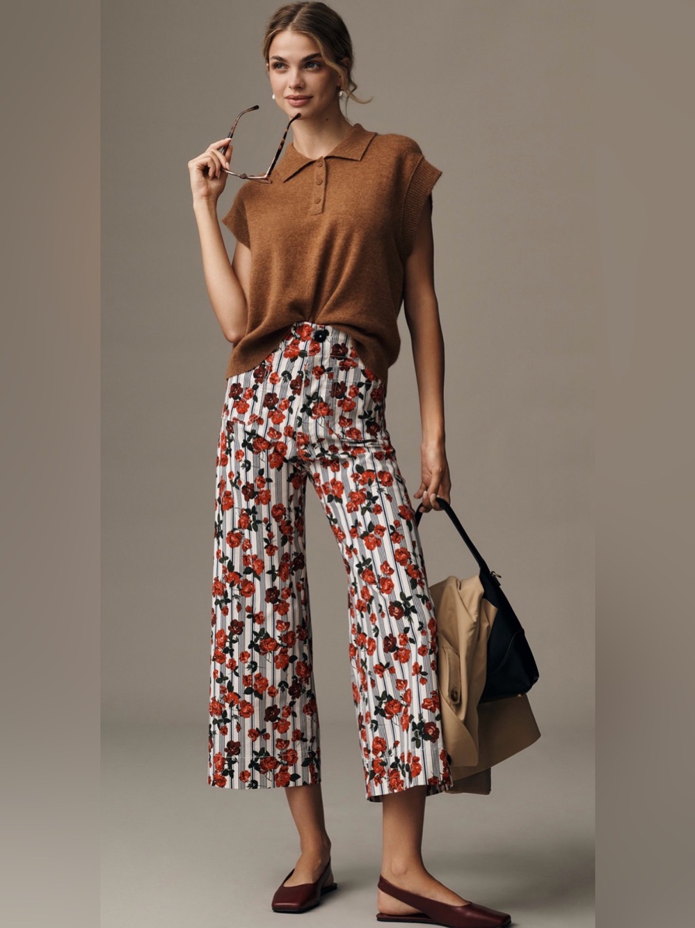 Maeve Colette Wide Leg Pants